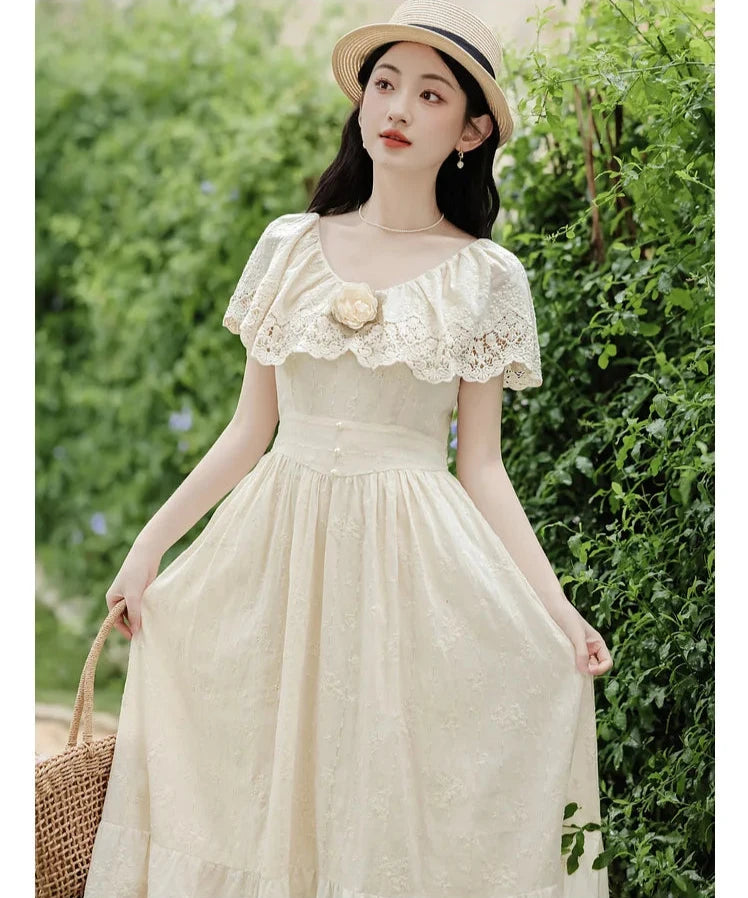 Mountain Flower Edwardian-style Lace Dress