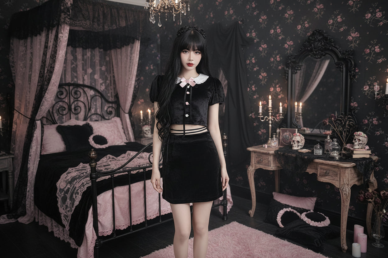 Nora Dark Coquette 2-Piece Set