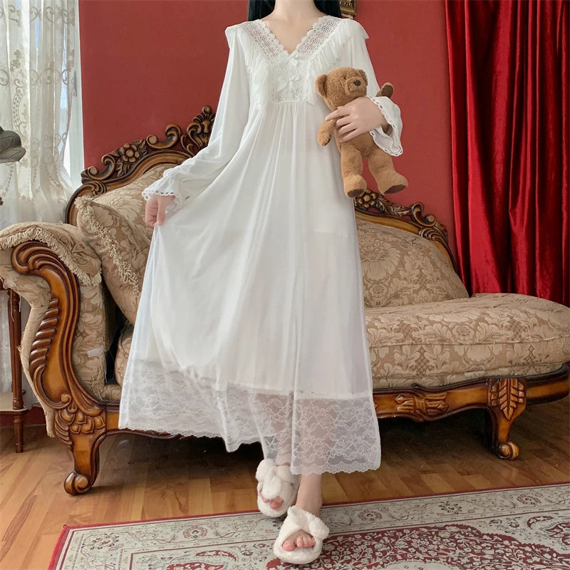 Sugarfrosted Honeymoon Romantic Vintage-Style Nightgown