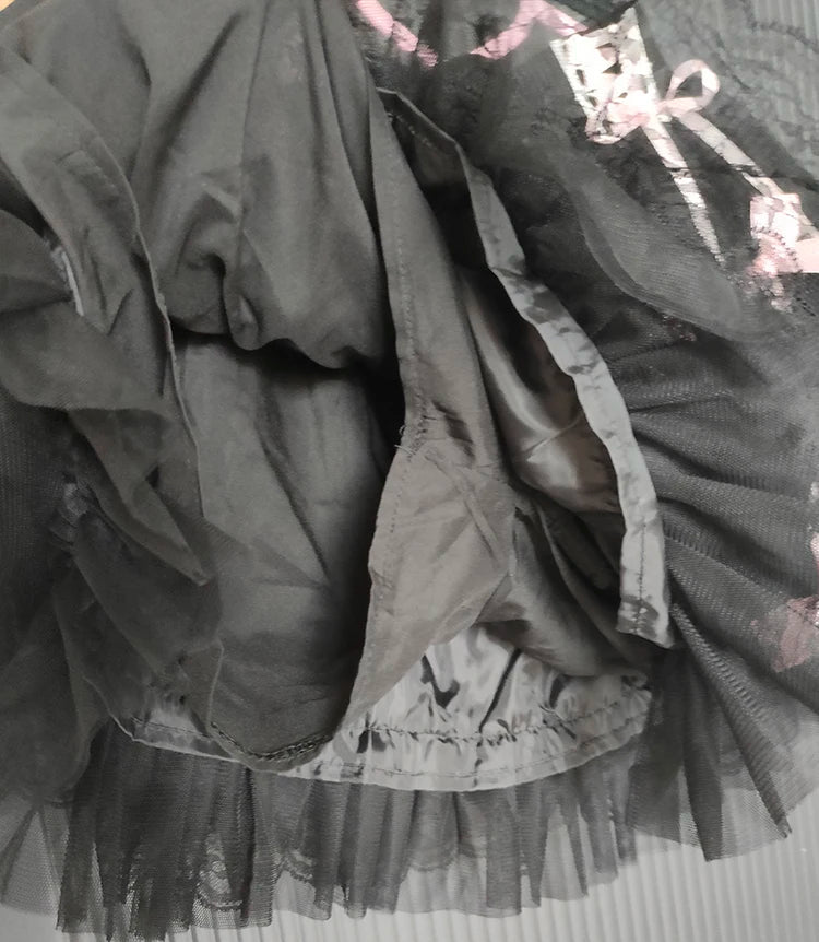 Dark Coquette Gothic Lace Skirt