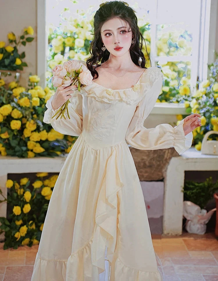 Princesscore Style Princess Dress Princesscore Dress Royalcore Dress Cottagecore Dress