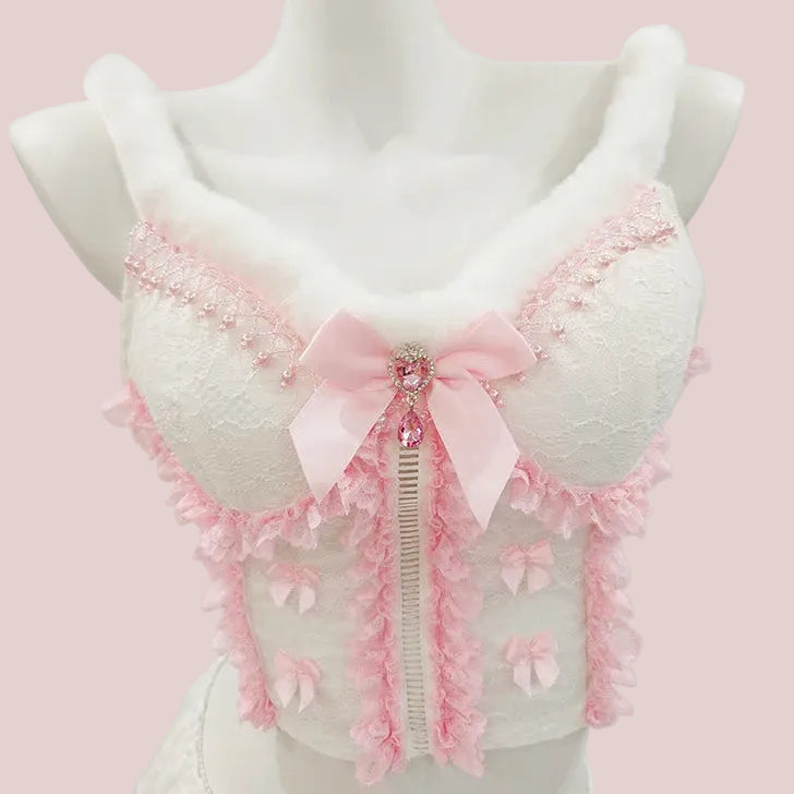 Kawaii Coquette Princess Crop Top