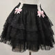 Coquette Style Lace Bow Mini Skirt Balletcore Skirt