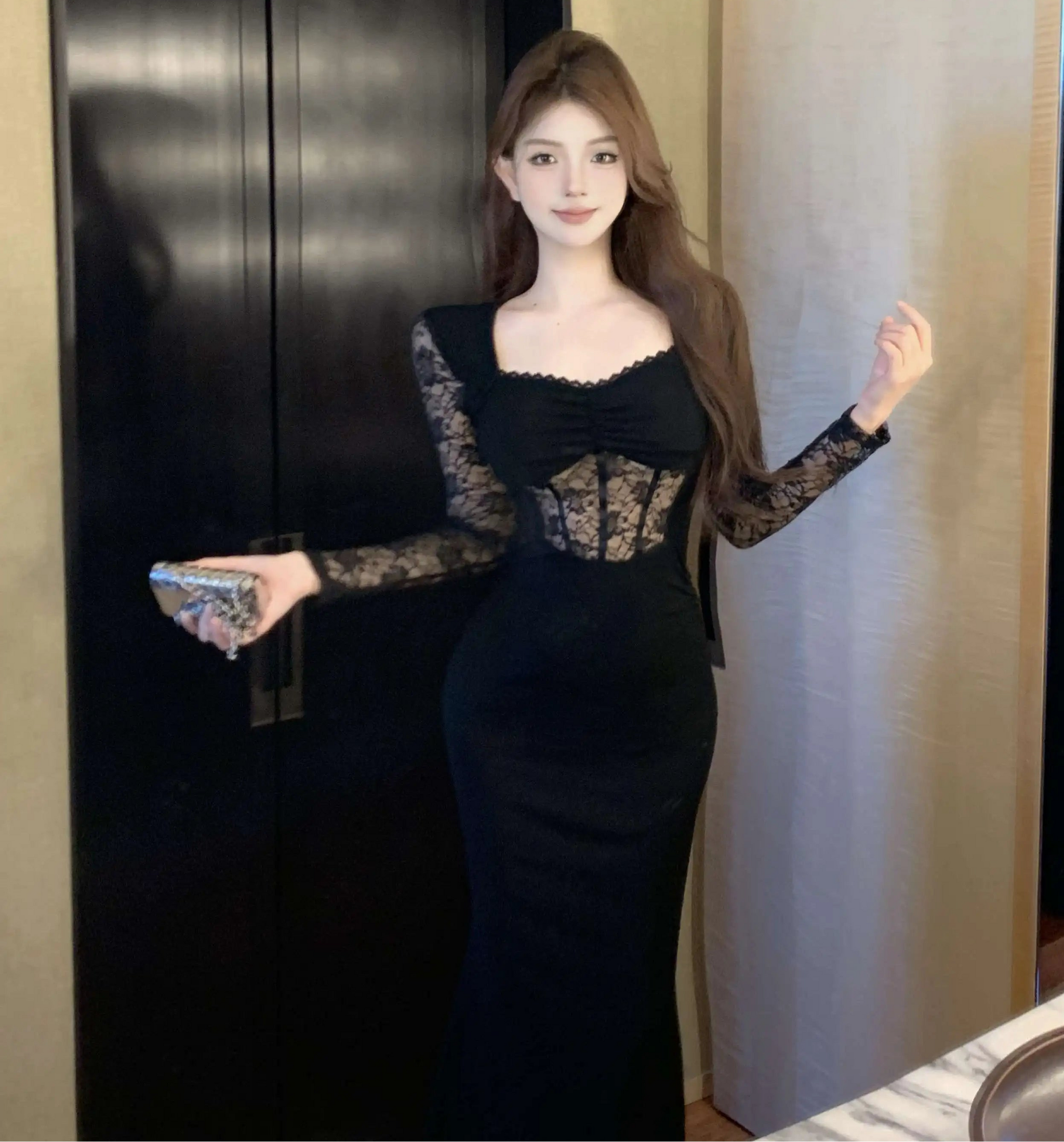 Ice Rose Dark Aesthetic Romantic Goth Dress