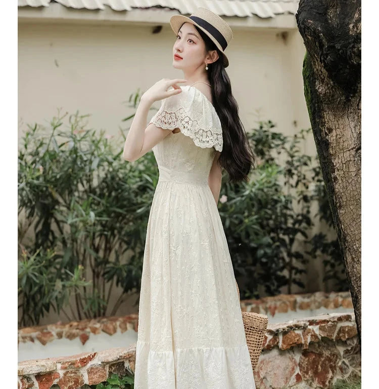 Mountain Flower Edwardian-style Lace Dress