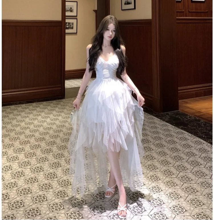 Angel Whispers Angelcore Coquette Dress