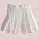 White Pleated Coquette Skirt