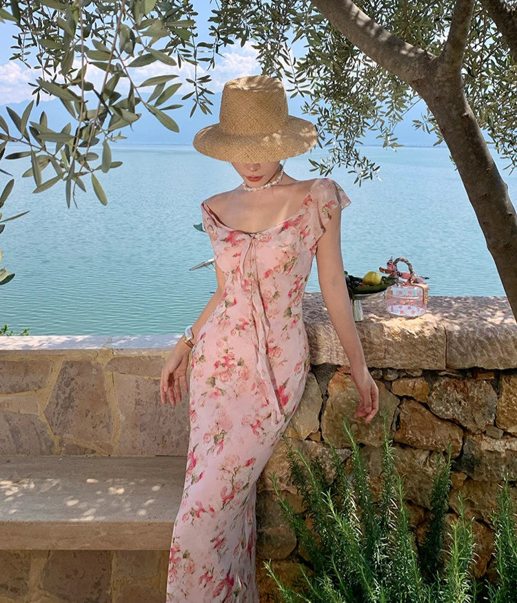 Island Rose Floral Cottage Fairy Dress