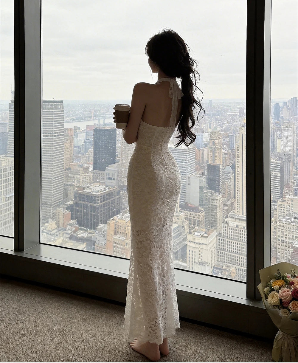White Lace Coquette Dress coquette fashion coquette aesthetic