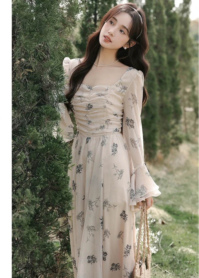 Bloom Shadows Romantic Fall Fairy Dress