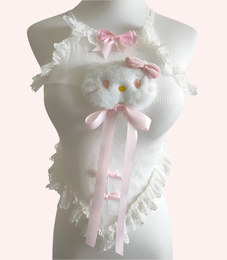 Kawaii Kitten Coquette Crop Top