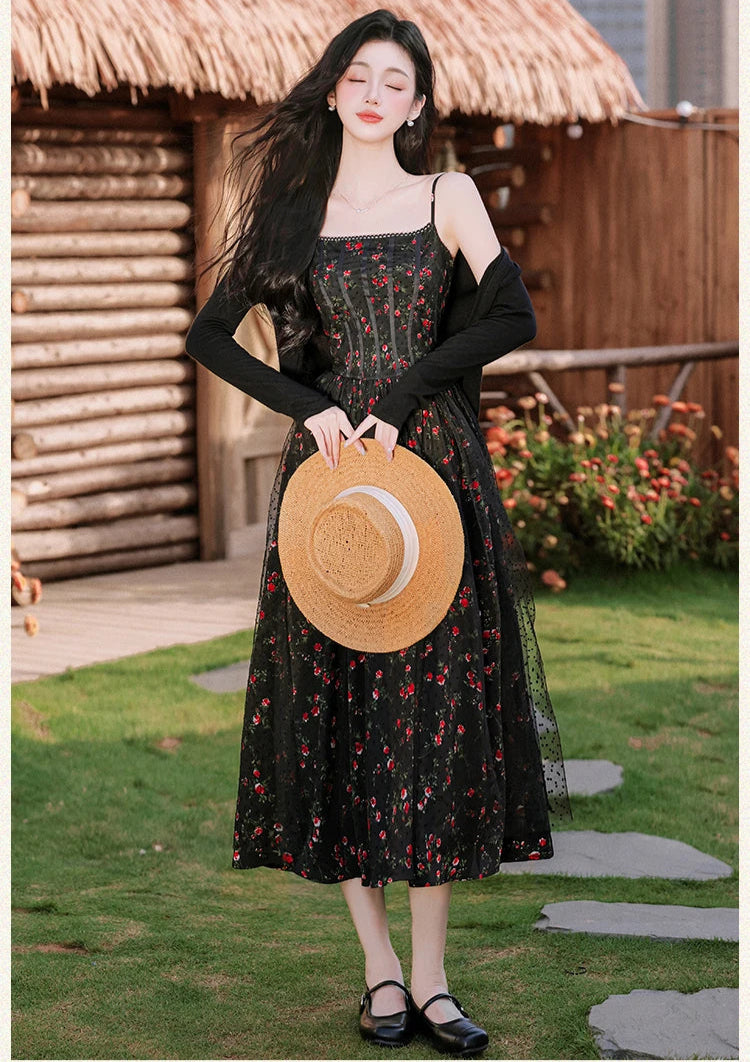 Dark Cottagecore Dress