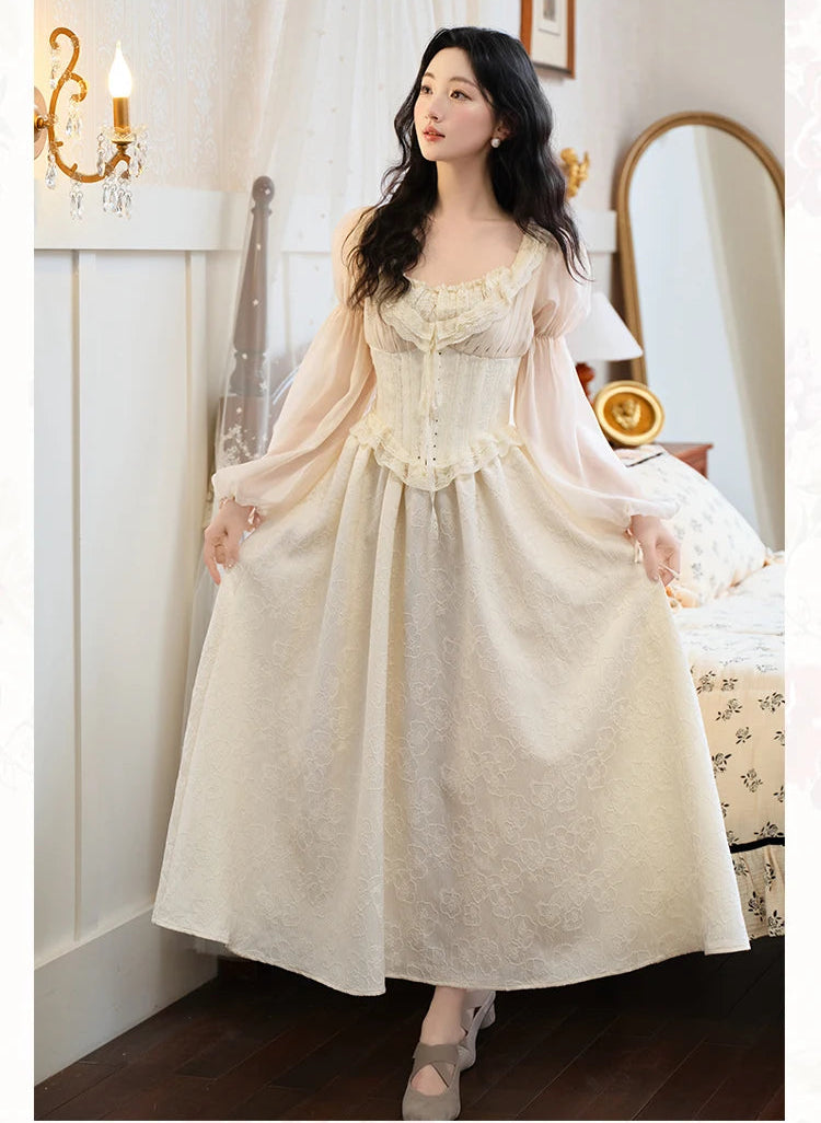Aurora Romantic Royalcore Corset Dress