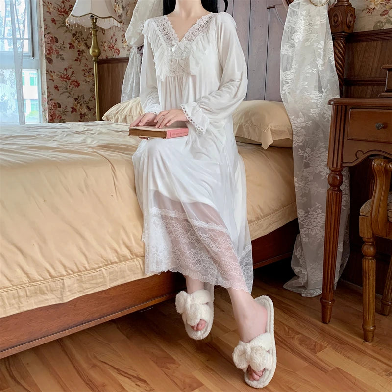 Sugarfrosted Honeymoon Romantic Vintage-Style Nightgown