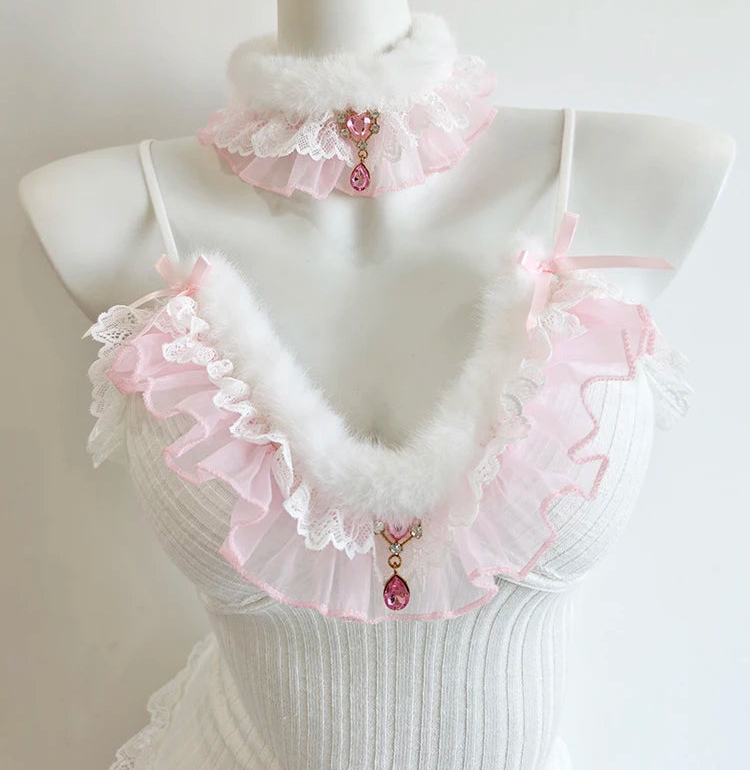 Coquette Top+Choker 2-Piece Kawaii Princess Set