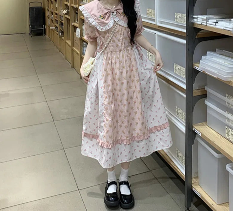 Daisy Petal Cottagecore Dress