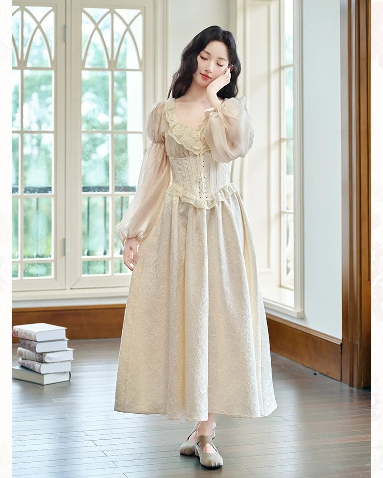 Aurora Romantic Royalcore Corset Dress