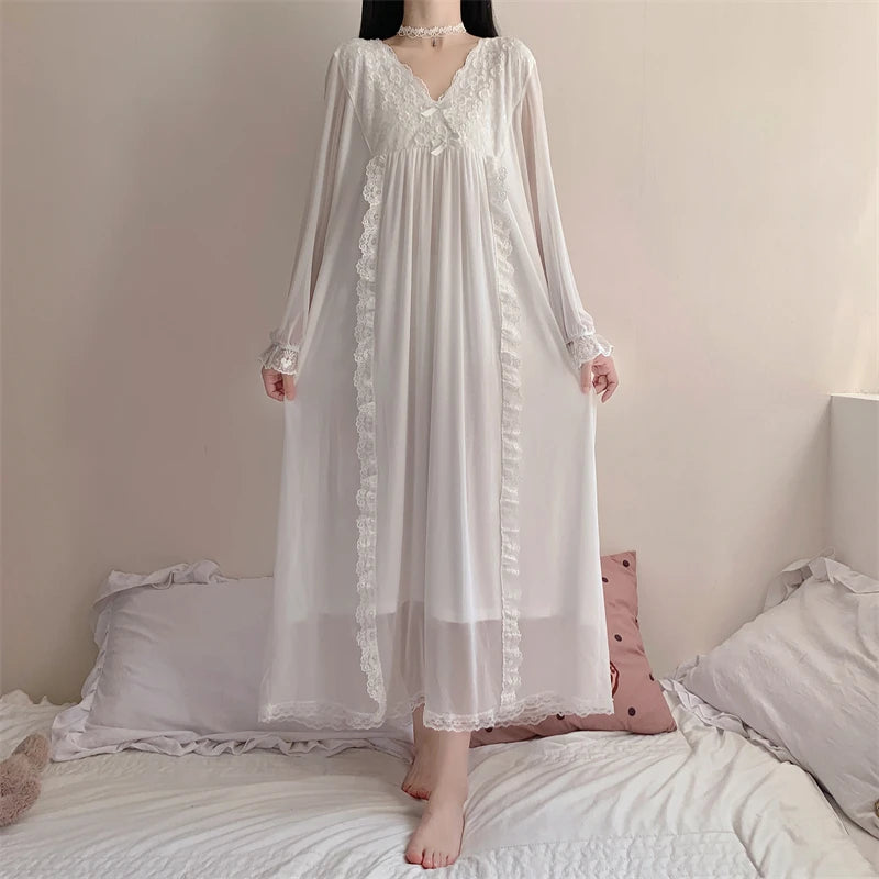 In a Moon Cloud Ethereal Angelcore Nightgown