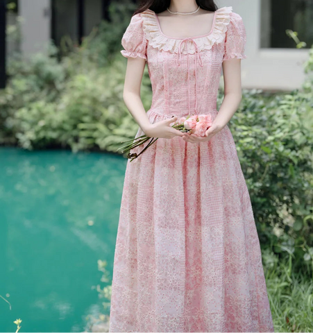 Darla Pink Cottage Fairy Dress