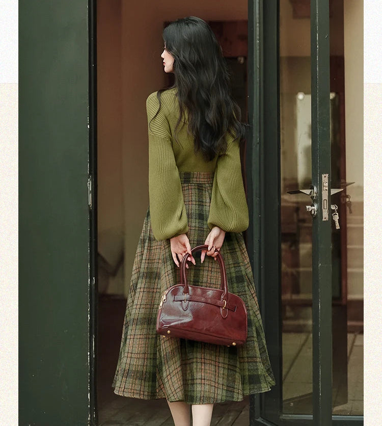 Autumn Fog 2-Piece Dark Academia Wool Set