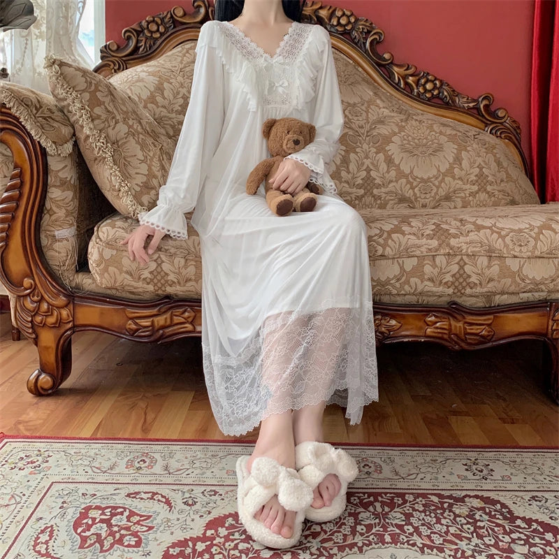 Sugarfrosted Honeymoon Romantic Vintage-Style Nightgown