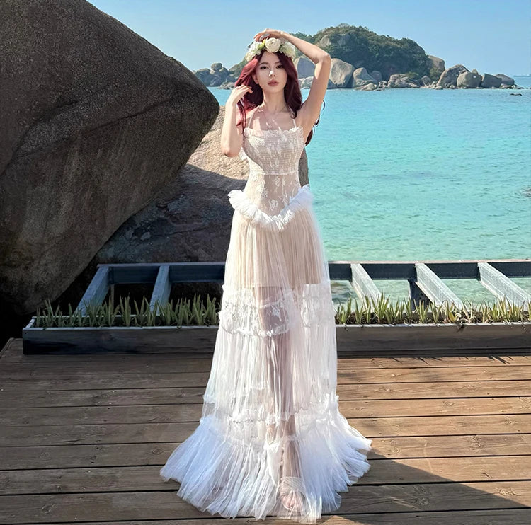 long white sheer Ethereal Fairy Dress white fairycore dress fairy dresses long white sheer Ethereal Fairy Dress white fairycore dress fairy dresses