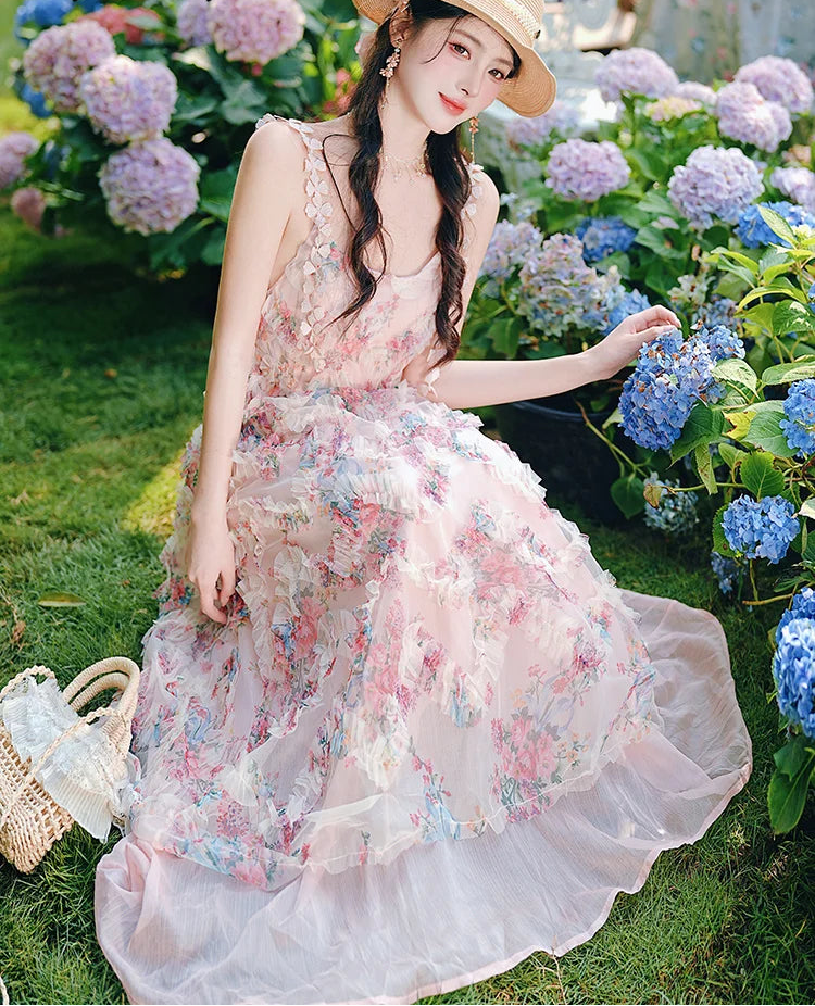 Sakura Fairy Dress with Pearl Belt
