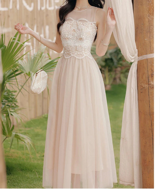 Cozy Bloom Ethereal Lace Fairy Dress