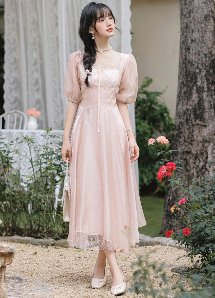 Selenia Golden-Rose Coquette Princess Dress