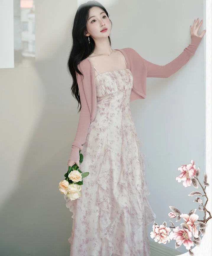 Feather Lily Romantic Spring Fairy Dress