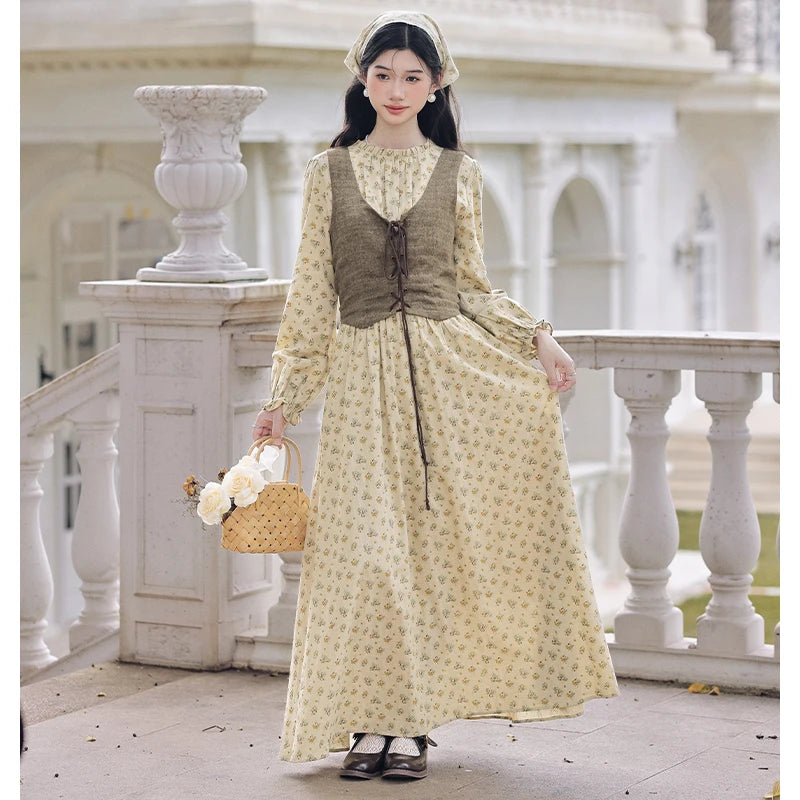 The Village Apothecary 3-Piece Cottagecore Village Witch Dress Set