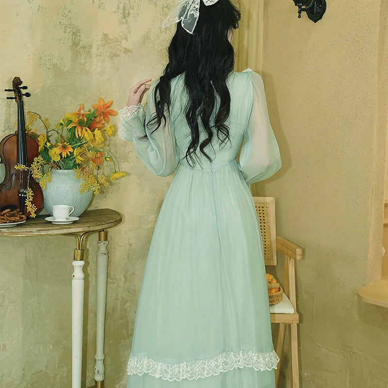 Honey & Lime Meadow Vintage-Inspired Princesscore  Dress