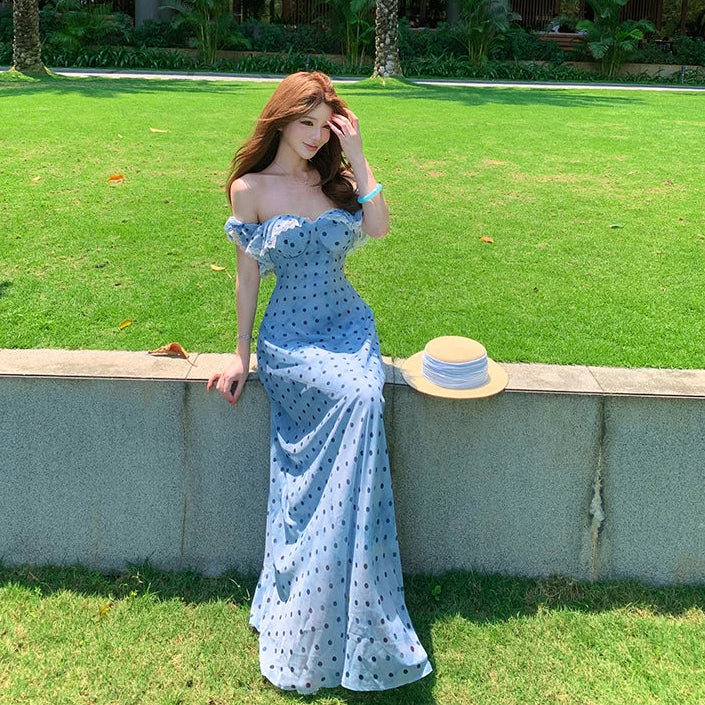 Sapphire Muse Polka Dot Coquette Dress