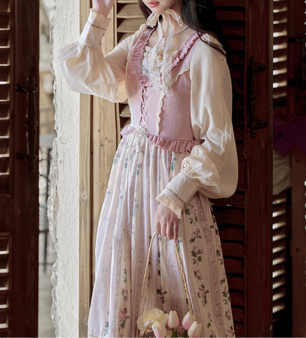 Pastel Cottagecore Princess Dress
