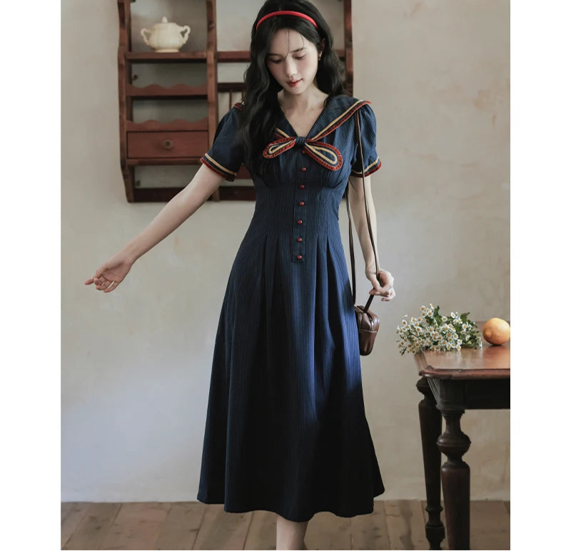 Candle Weather Japanese Style Sailor Dress