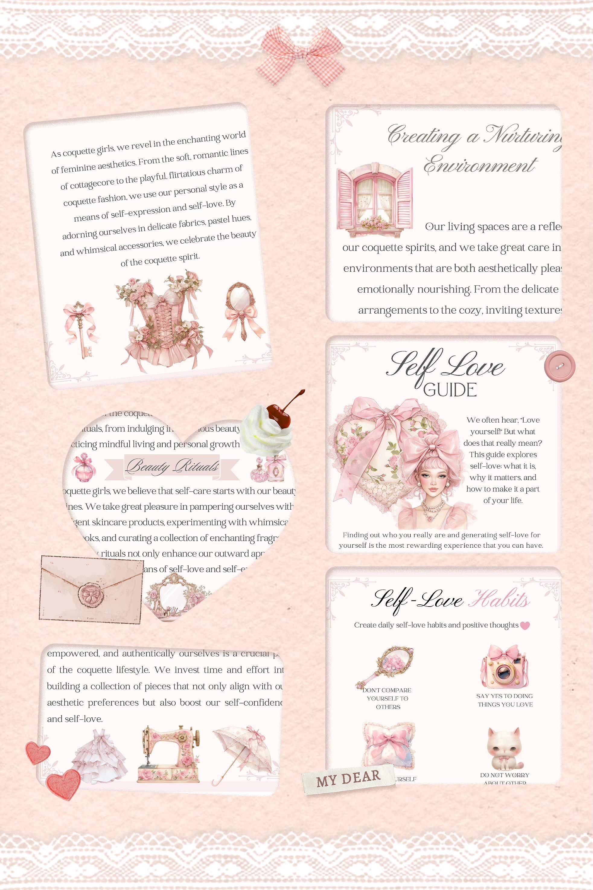 Coquette Self-Care Guide+Workbook eBook