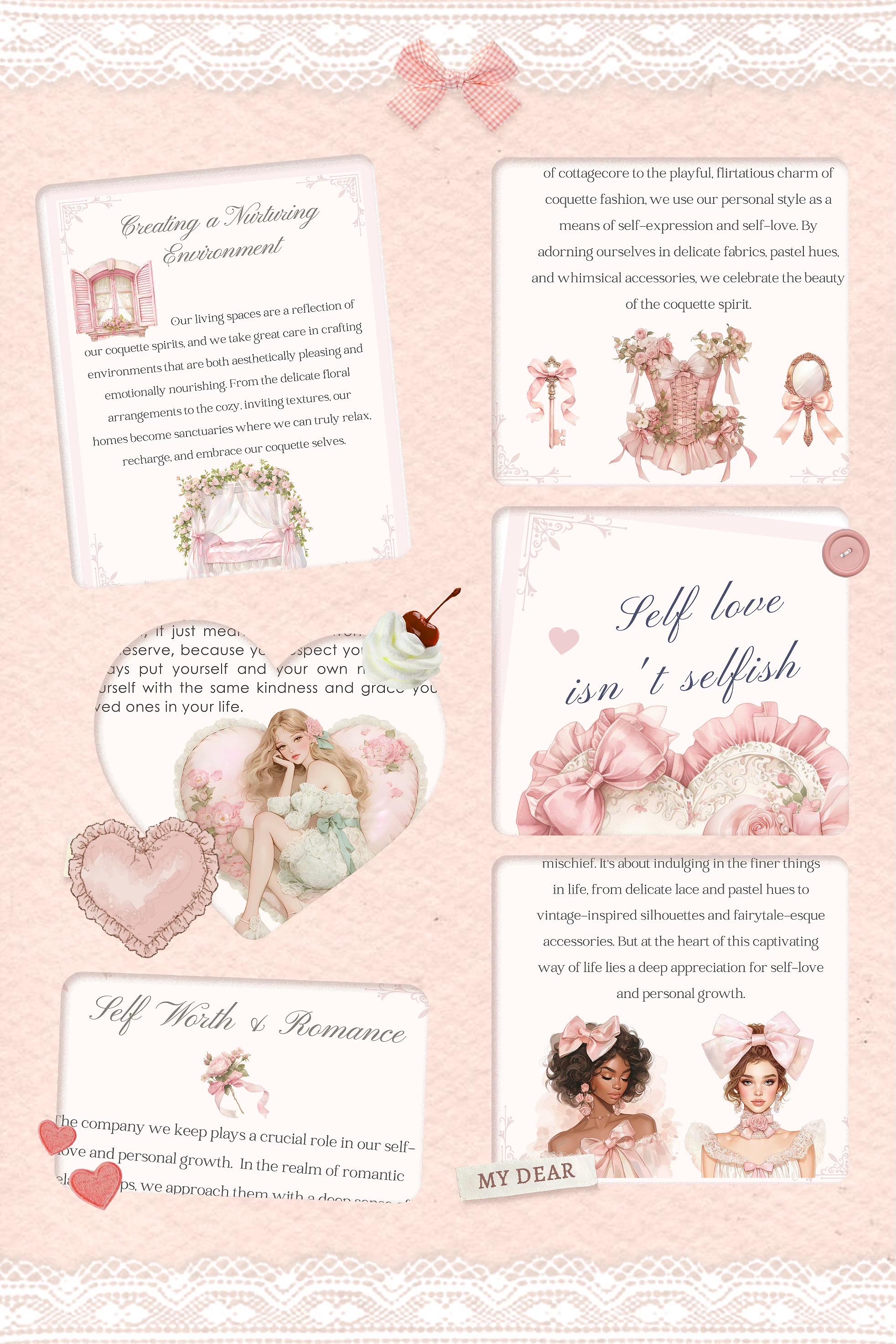 Coquette Self-Care Guide+Workbook eBook
