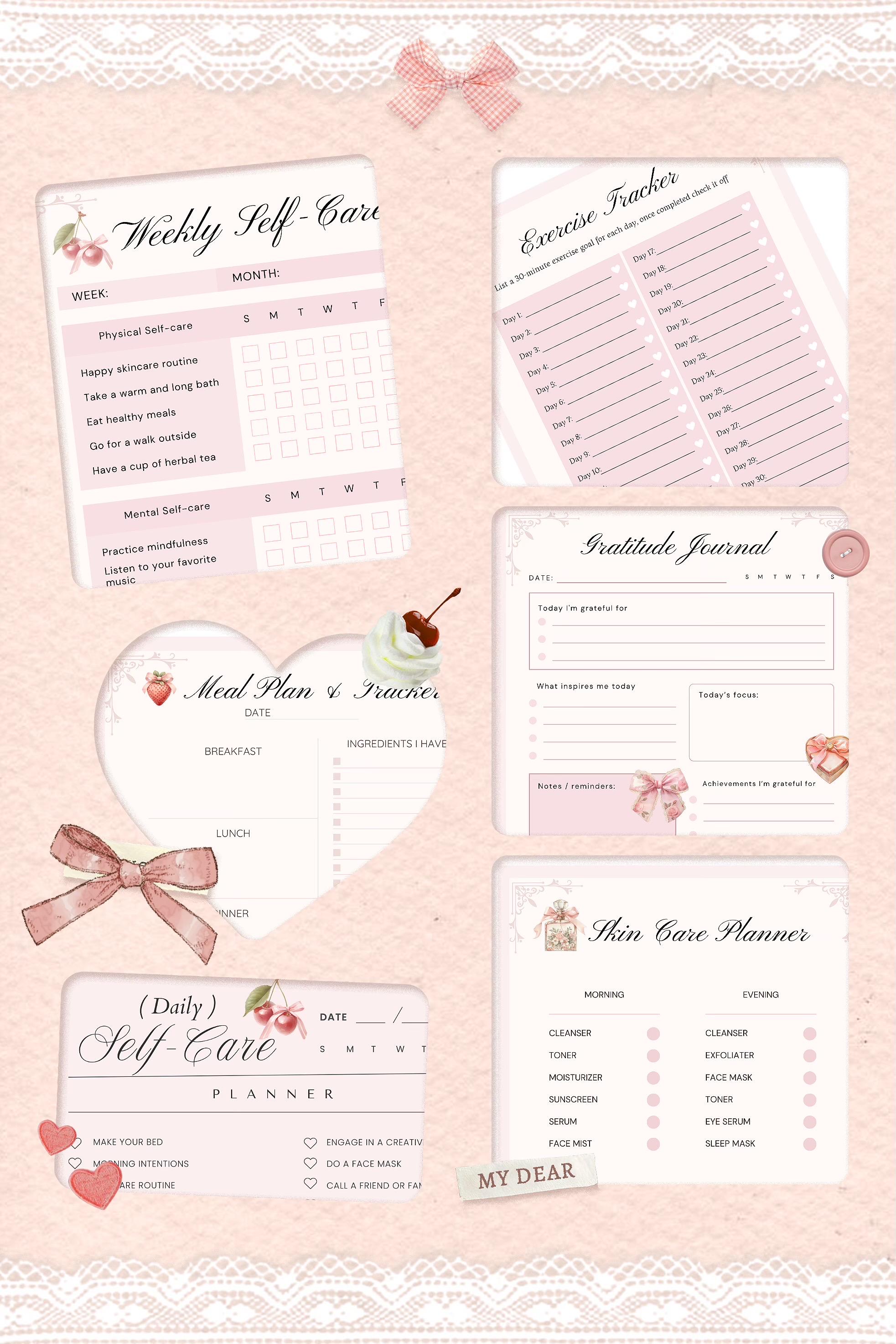 Coquette Self-Care Guide+Workbook eBook