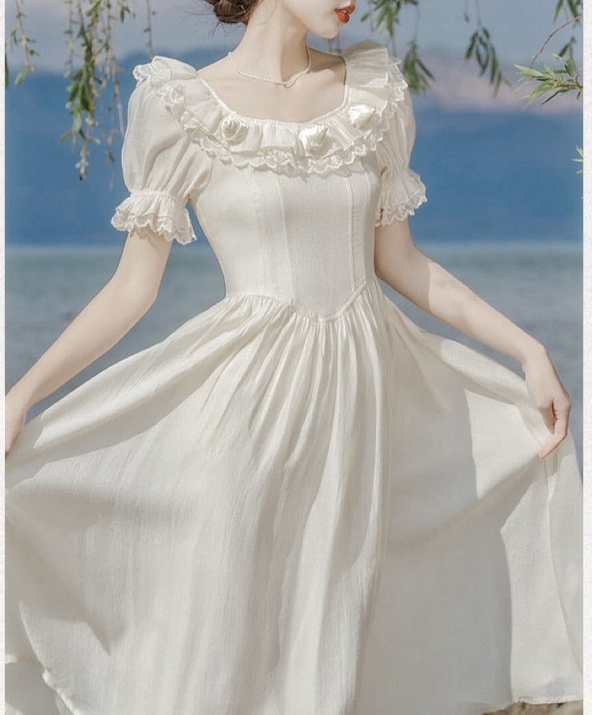 Romantic Vintage Fairycore Princess Dress Retro Fairycore Dress