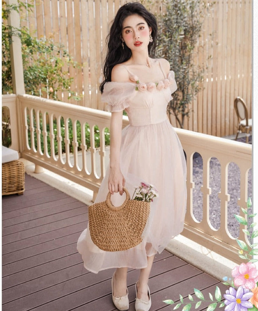 Blushing Roses Royalcore Fairy Dress