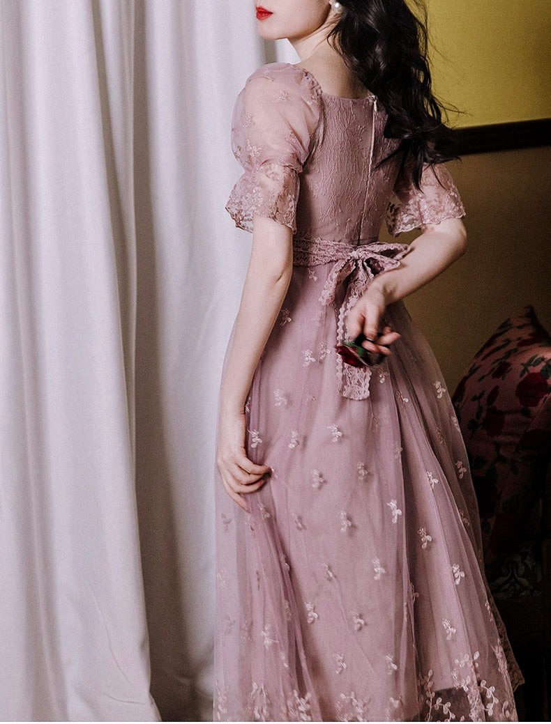 Violet Nightshade Royalcore Princess Dress