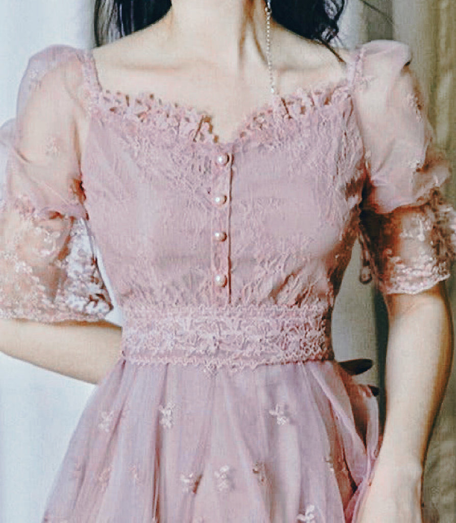 Violet Nightshade Royalcore Princess Dress