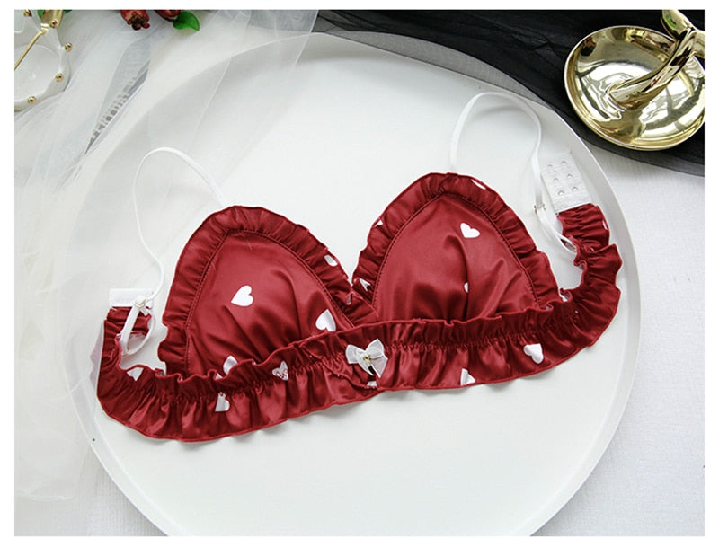 Valentine Heart Coquette Aesthetic Lingerie Set