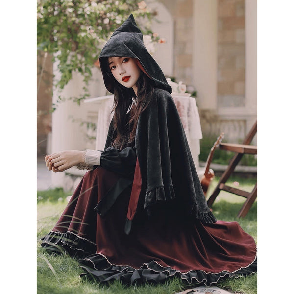 Agate Witchy Cape / Dark Academia Dress 