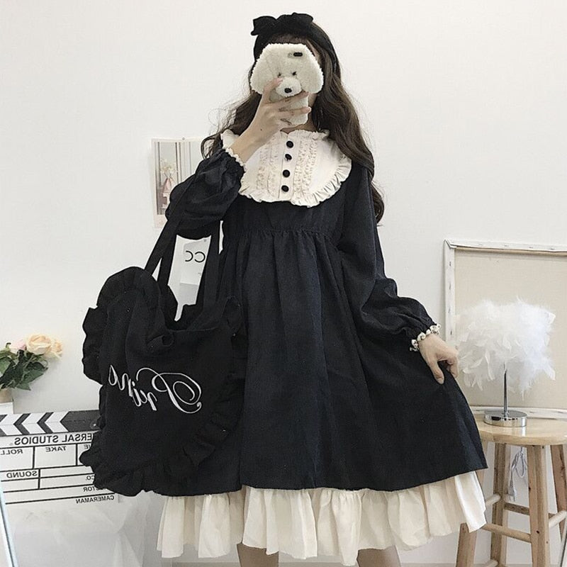 Ayanna Dark Lolita Dress Jfashion Gothic Lolita Dress at Deer Doll