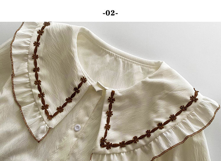 Balbina Casual Vintage-style Cottagecore Shirt 