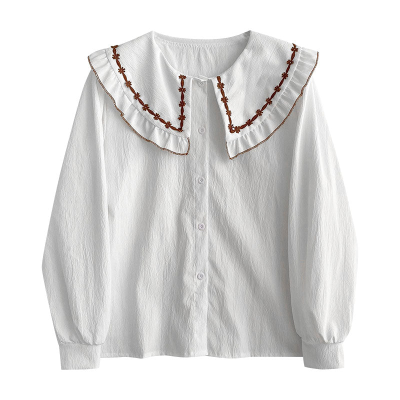 Balbina Casual Vintage-style Cottagecore Shirt 