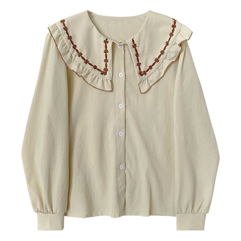 Balbina Casual Vintage-style Cottagecore Shirt 