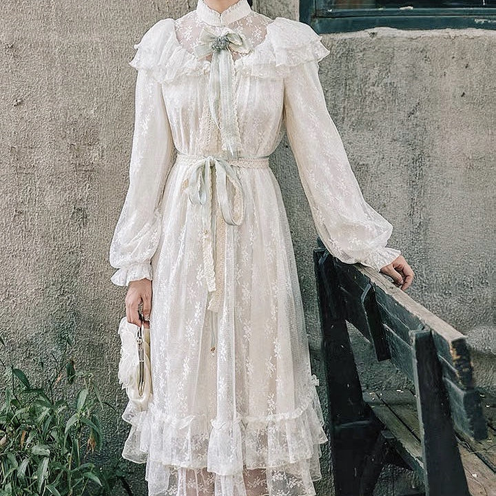 vintage lace dress.