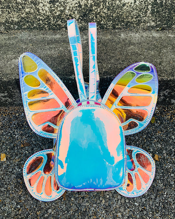 Butterfly Laser Holographic Mini Backpack 